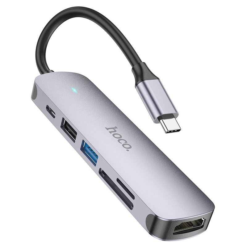 HOCO HB28 USB-C Multifunction 6in1 HUB - 60W