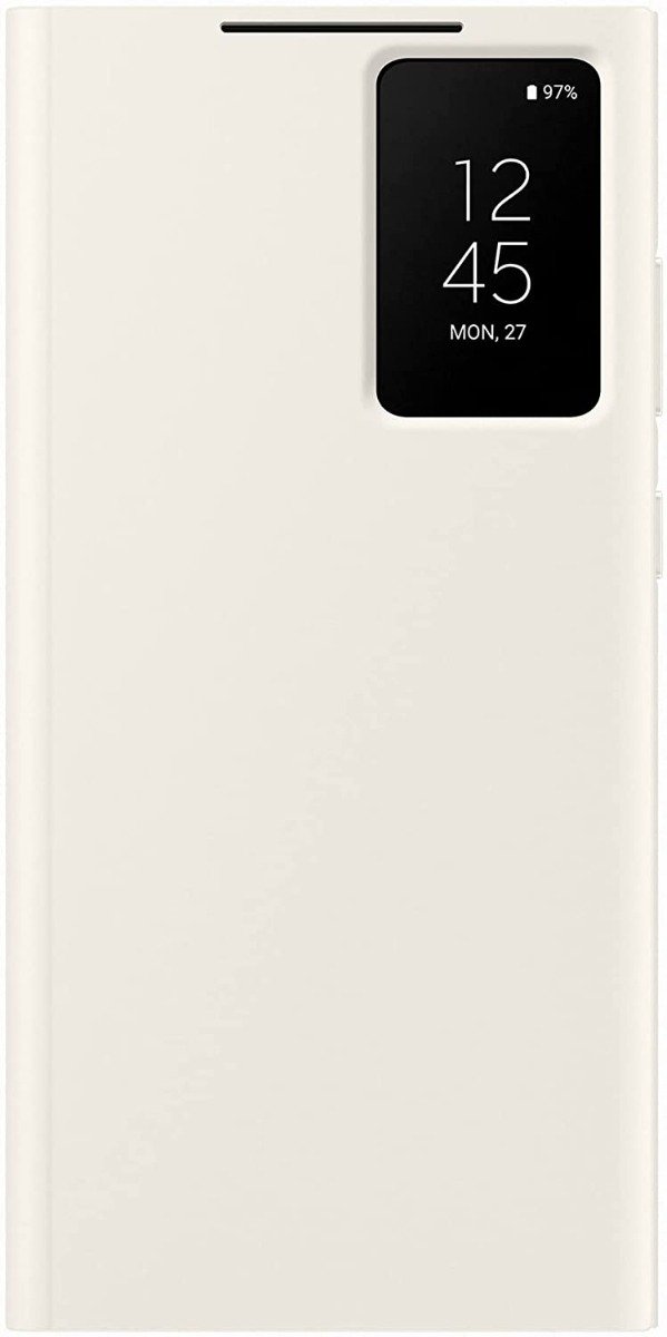 SAMSUNG GALAXY S23 ULTRA SMART VIEW FLIP CASE ORG - CREAM - Image 5