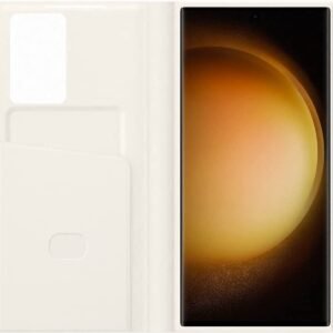 SAMSUNG GALAXY S23 ULTRA SMART VIEW FLIP CASE ORG - CREAM