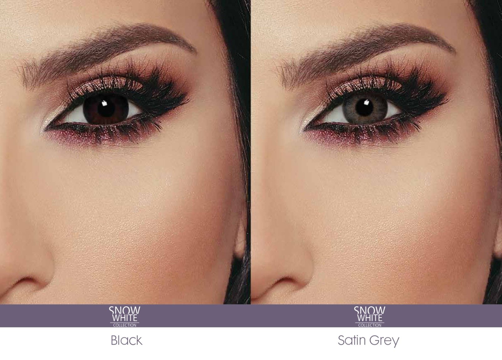 ⁦Bella contact lens Snow white collection with  power ⁩ - الصورة ⁦3⁩