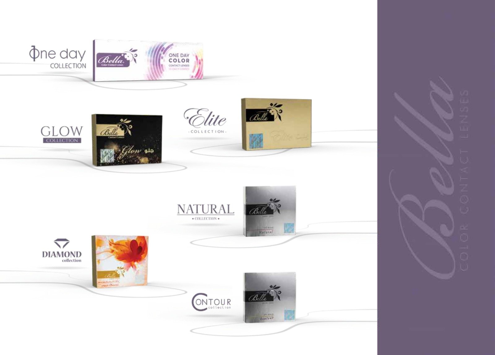 ⁦Bella contact lens Highlight collection with power  ⁩ - الصورة ⁦2⁩