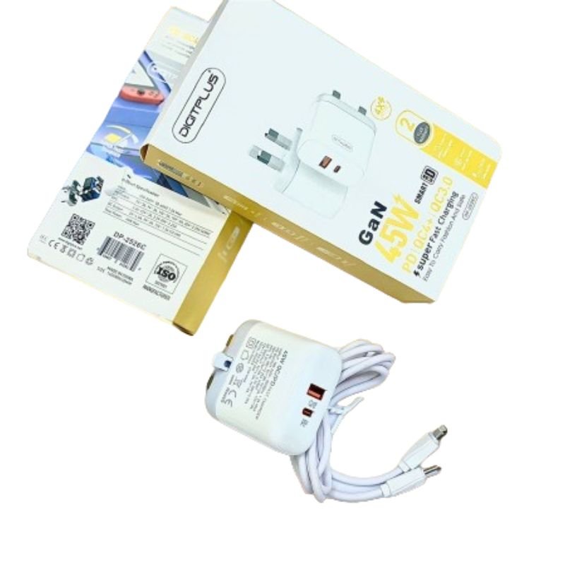 DigitPlus DP-2526C 45W Gan PD Superfast Charger | DigitPlus DP-2526C ...
