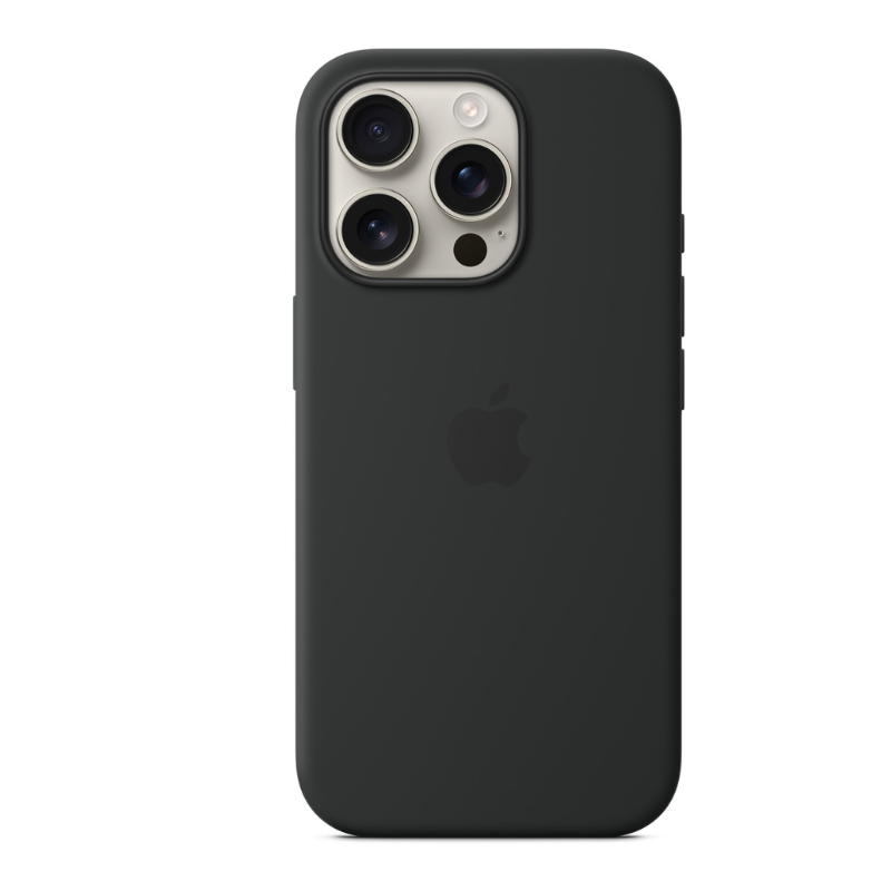 Apple MYYJ3ZM/A iPhone 16 Pro Silicone Case with MagSafe - Black