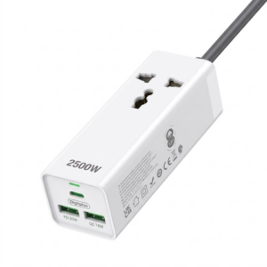 DigitPlus Socket DP-601A Multifunctional Safety With Usb 3Port 2500w