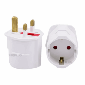Cleo-EL 3 Pin Plugs White