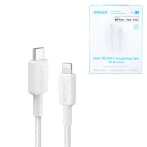 Anker Braided Cable A81B5H 322 Usb C To Lightning 3ft