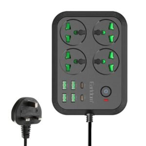 Earldom Extension Socket SC25 4Power Port with 4Usb A+2Usb C 3000w