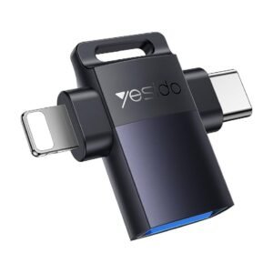 Yesido Connector GS35 Usb C+Lightning Otg Card Reader iOS AND Android