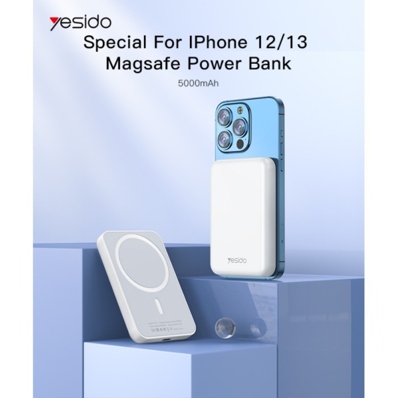 Yesido Wireless Power Bank YP29 5000mAh Magsafe Magnetic - الصورة 5