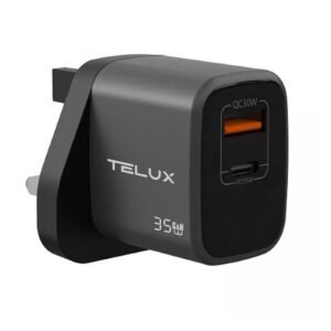 Telux Wall Charger WCVF35 Voltflow Pd Dual port 35w Gan Adapter