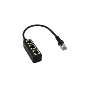 Universal Ethernet Port Extender, 1 Male to 3 Female RJ45