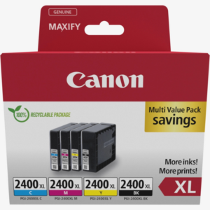 Canon Maxify Bk c m y Multipack Cartridge Pgi 2400xl