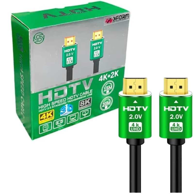 Xform Hdmi Cable Hdtv 2k-4k 15 Meter Cable V. 2.0