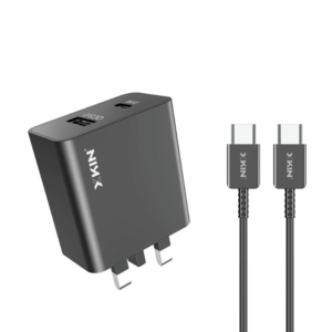 Xkin Charger Xk-hc148 53W Dual Port Charger – USB-C 35W PD + USB-A 18W with Cable