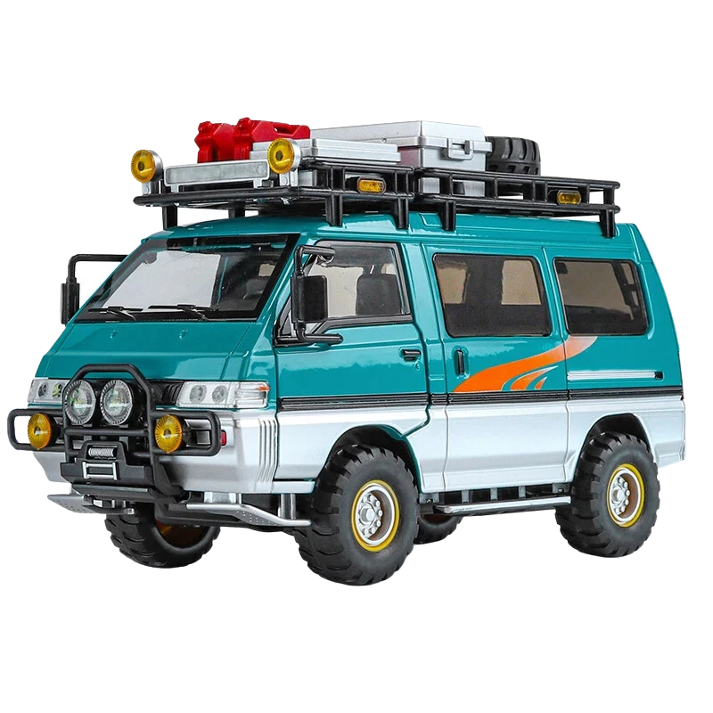Cleo-TY Metal Car Mitsubishi Delica Camping Van 1901-276A Size 1.24 - Image 2
