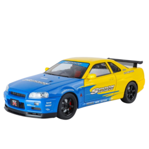 Cleo-TY Metal Car Nissan Skyline GTR R34 Size 1.18