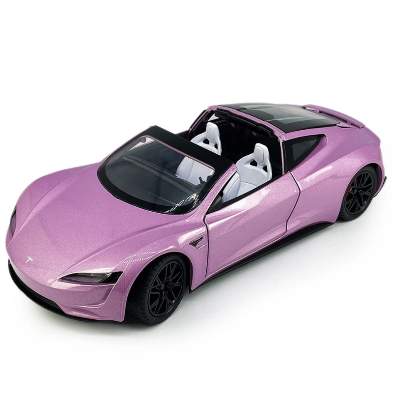 Cleo-TY Metal Car Tesla Roadster HT-C2488 Size 1.24 - Image 3