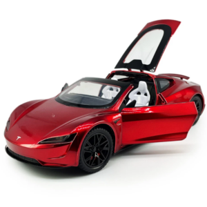Cleo-TY Metal Car Tesla Roadster HT-C2488 Size 1.24