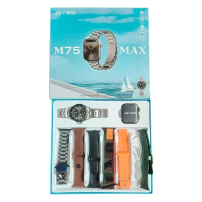 Jsyes Smart Watch M75 Max With 6 Straps