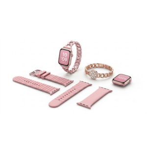 Jsyes Smart Watch MS9 Mini Ladies Pink 3 Straps