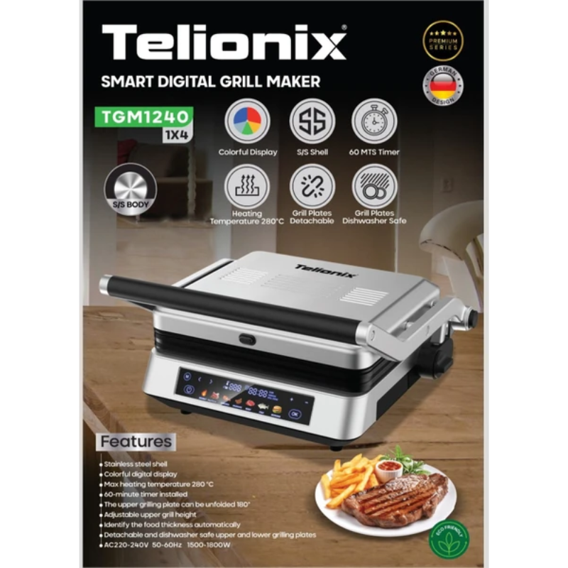 Telionix Smart Digital Grill Maker TGM1240