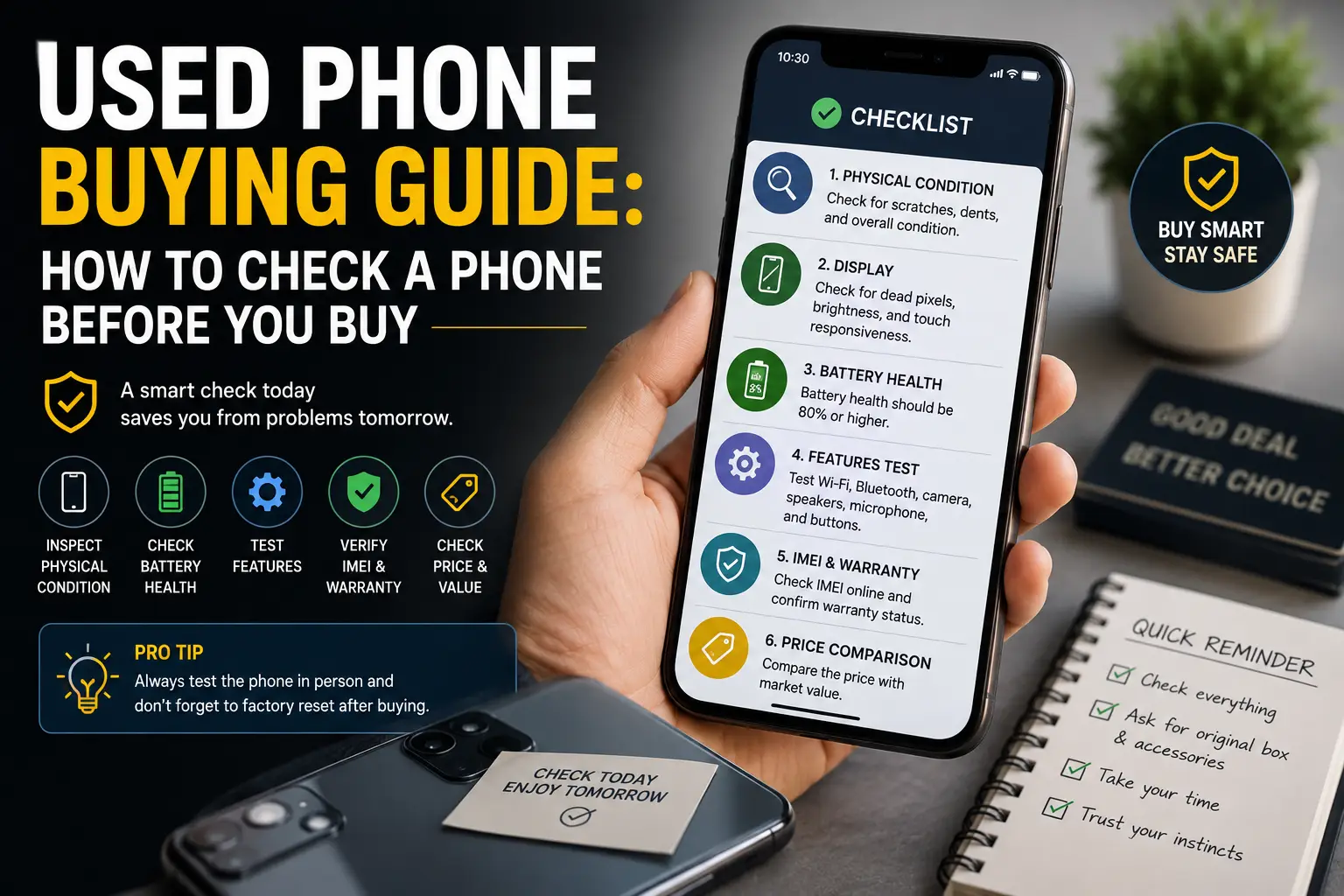 Used Phone Buying Guide: How to Check a Phone Before You Buy