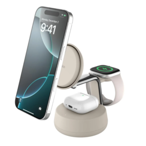 قاعدة شحن مغناطيسية Belkin wiz040my Ultra Charger Pro 3 في 1