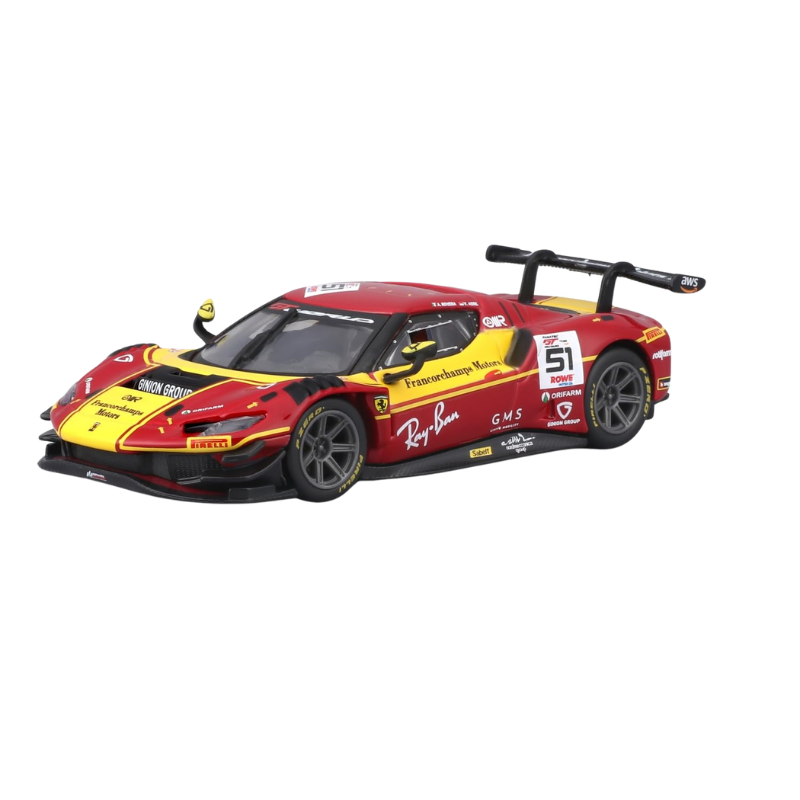 BBurago Metal Car Ferrari 296 GT3 Size 1.43 18-36323