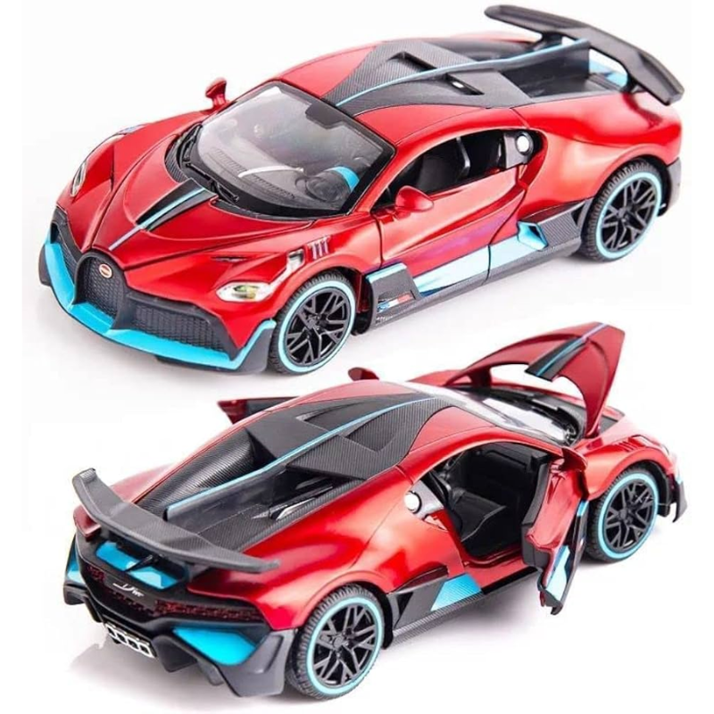 سيارة معدنية من Cleo-TY طراز Bugatti Divo (رقم 1050C) بمقياس 1:24 - الصورة 4